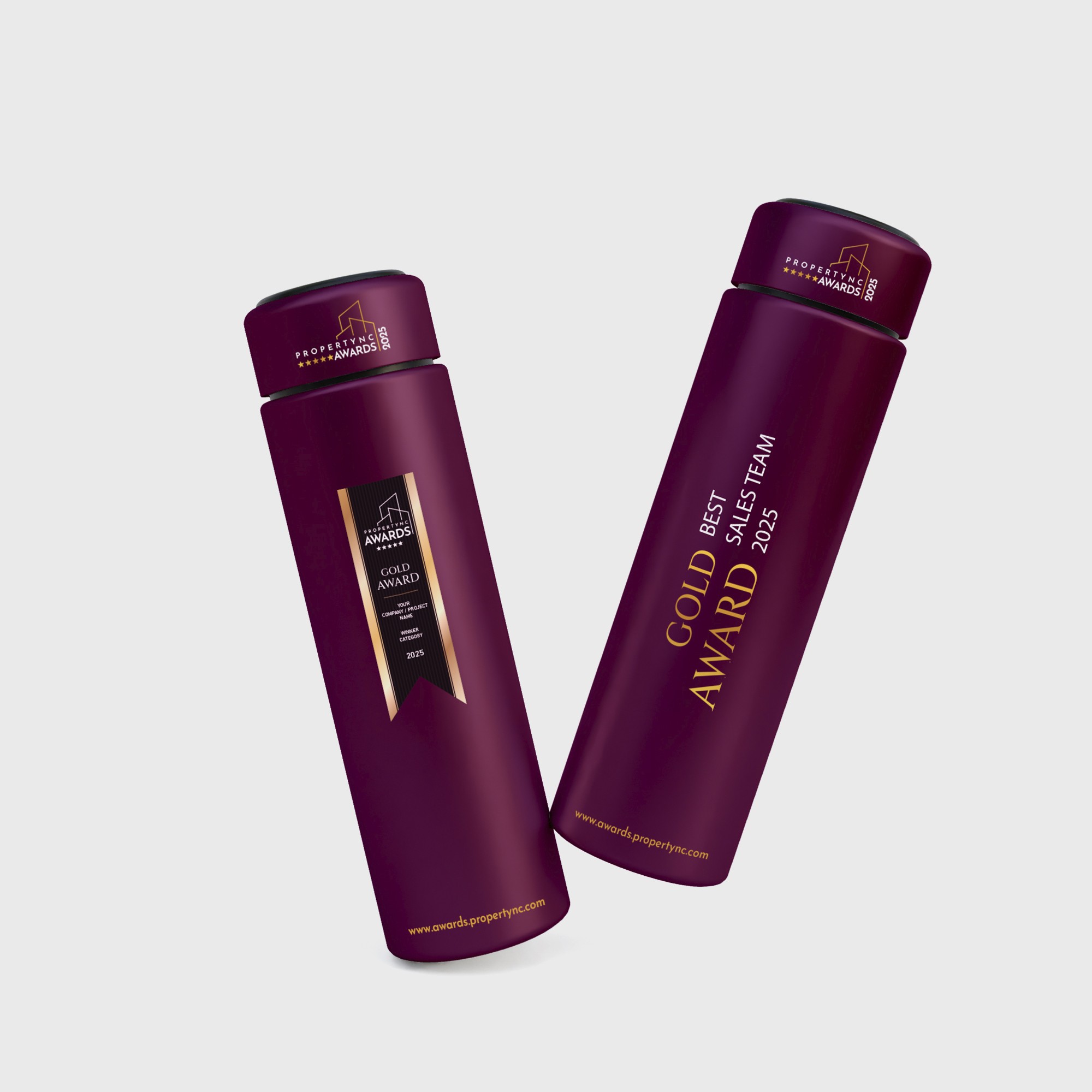Sleek Burgundy Thermos